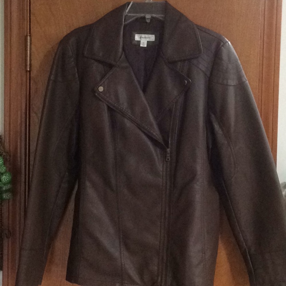 Faux leather jacket